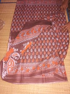 New Cotton saree Without Blouse
