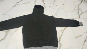 Graphic Print Black Mens Hoodie