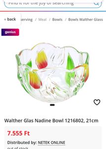 Walther Glass Bowl On Sale