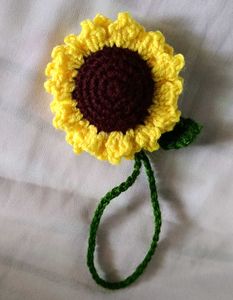 Crochet Sunflower Charm