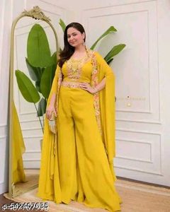 Elegant Yellow Kurta with Jacket