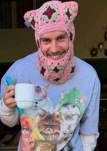 Crochet Justin Bieber&#39;s Cat Ear Balaclava/ski ma