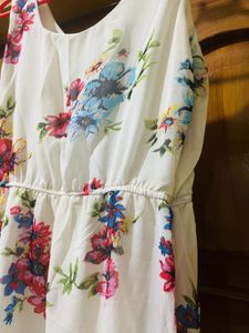 White Floral Maxi Dress
