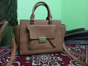 Brown Satchel Handbag