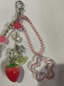 Strawberry Charm Keychain