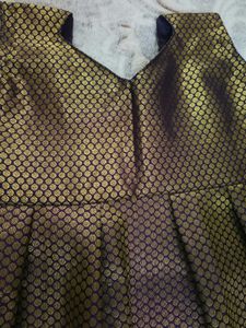 New Stiched Brocade Frock
