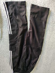 Black Cargo Track Pants