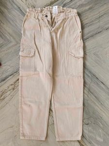 Beige Cargo Pants