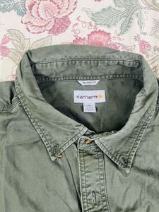 Carhartt Olive Green Short Sleeve  Shirt