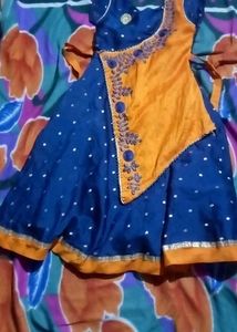 Blue &amp; Orange Kurta