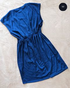 💙V NECK BOX PLEAT DRESS