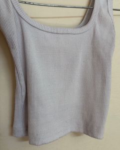 Cute Ribbed Tank Top