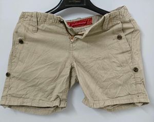 Women's Beige Shorts