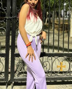 HM Purple Flared Pants