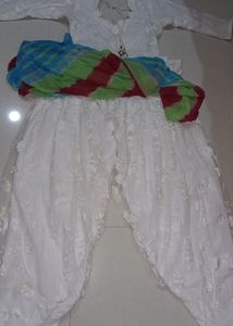 Salwar Suit with Multicolour Dupatta
