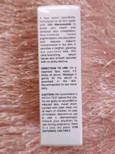 2 Pcs Dermdoc 10% Niacinamide Face Serum