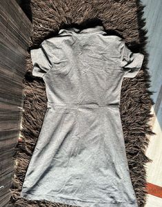 Gray Casual Mini Dress