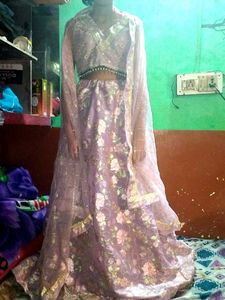 Floral Lehenga Choli with Dupatta