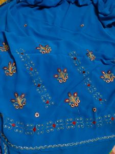 Elegant Blue Saree 5.5 Meter