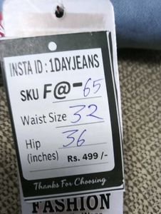 F@65 Size-32 Slim Jeans