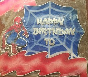 spiderman them banner birthday decoration (pack of