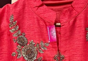 Xl/xxl/3xl Hand Embroidered Sherwani Style Suit
