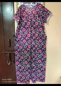 Vintage Batik Print Nightgown