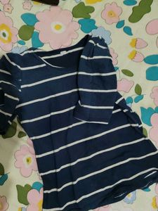 Striped Navy Blue T-Shirt