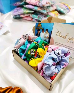 BTS Bt21 Scrunchies Set Of 8