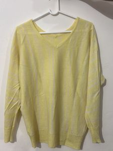 Yellow V-Neck Sweater