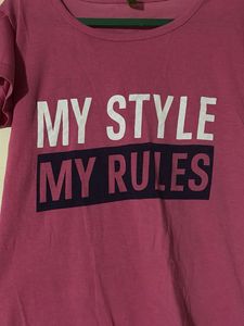 Pink Graphic Tee
