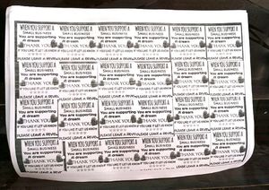 15+24 Shipping bag And Thanks Label