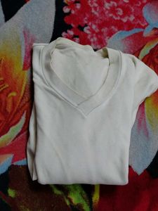 White Long Sleeve warmer