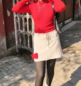 Cute Mini Skirt with Bow Detail