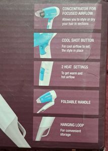 NEW Compact HAIR DRYER.