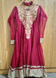 Maroon Anarkali