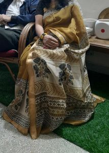 Royal Maheshwari Mustard Yellow
