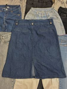 Denim A-Line Skirt