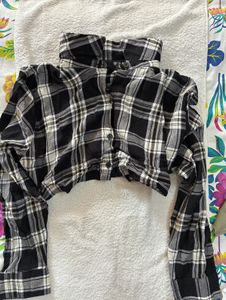 Cropped Plaid Shirt