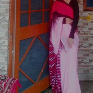 Cotton Blend Saree For Women
