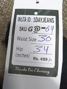 G@64 Size-30 (Sale) Latest Ladies high waist Jeans