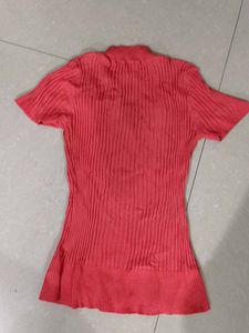 Pink Beautiful Top /Women Used Stretchable All Typ