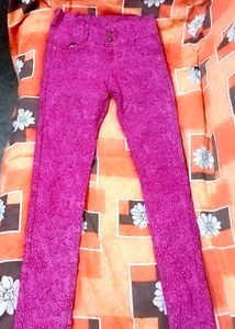 Rose Pink Jeans With Flower Detailing 🌟✨