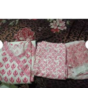 Jaipuri printed Kurta, Pant and Dupatta Sets