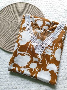 Floral Print Kurta
