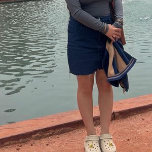 Denim Mini Skirt