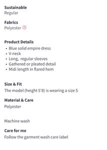 Pleated Chiffon Dress