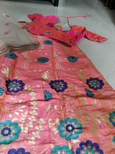 Fluoroscent Orange Lehenga Choli Set
