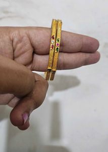 Gold-toned Bangles