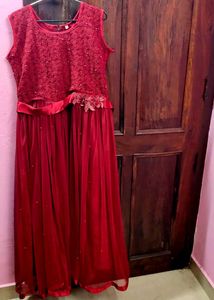 Elegant Maroon Ethnic Gown